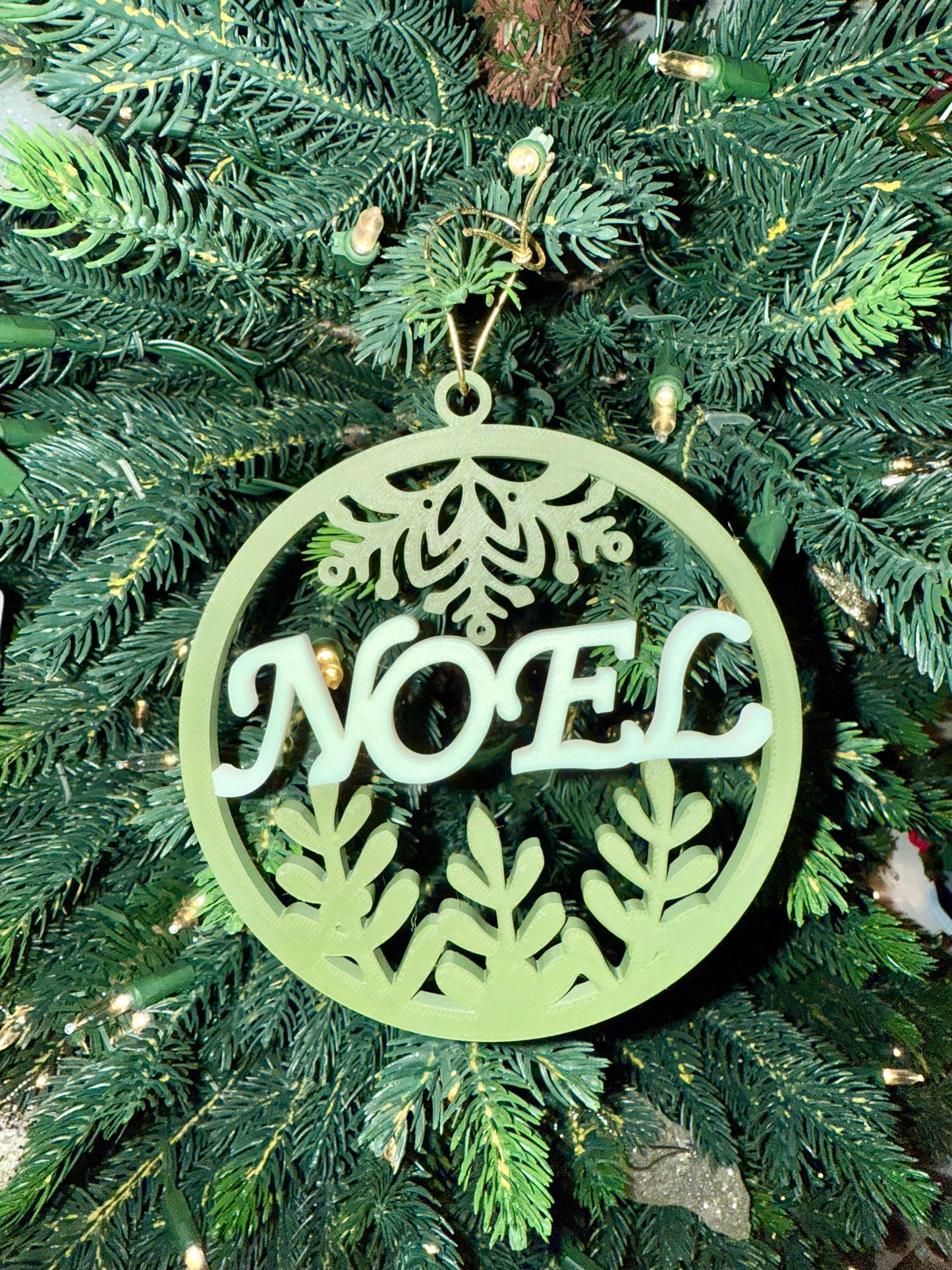 Glittering Noel Ornament