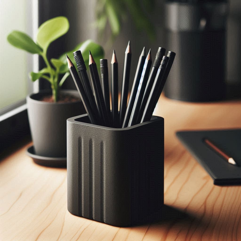 Modern Square Design Pen Holder