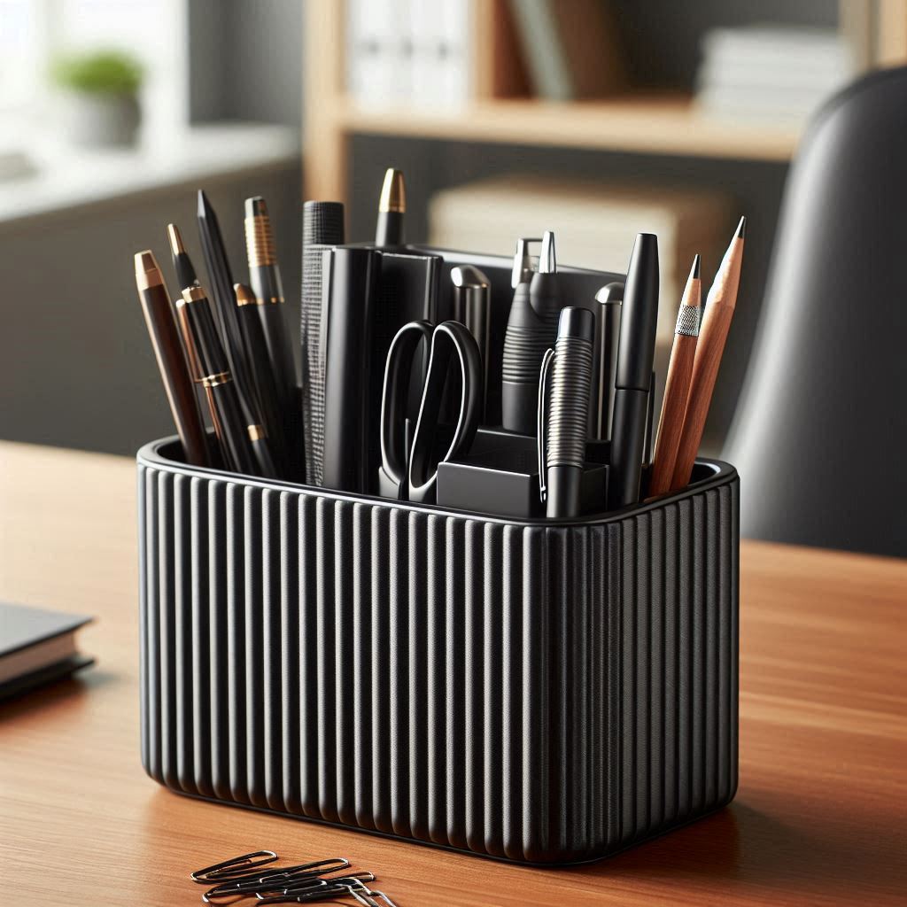 Ribbed Modern Office Storage