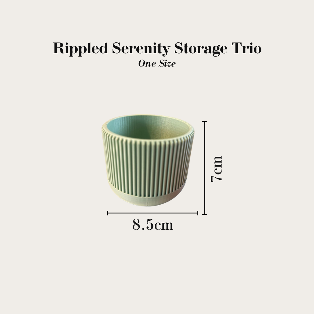 Rippled Serenity Storage Trio
