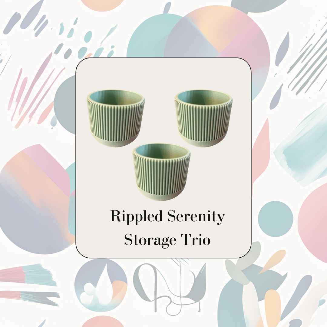 Rippled Serenity Storage Trio
