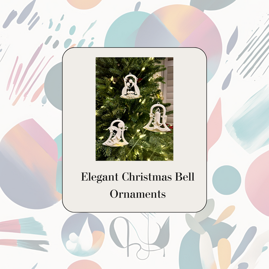 Elegant Christmas Bell Ornaments – Set of 3