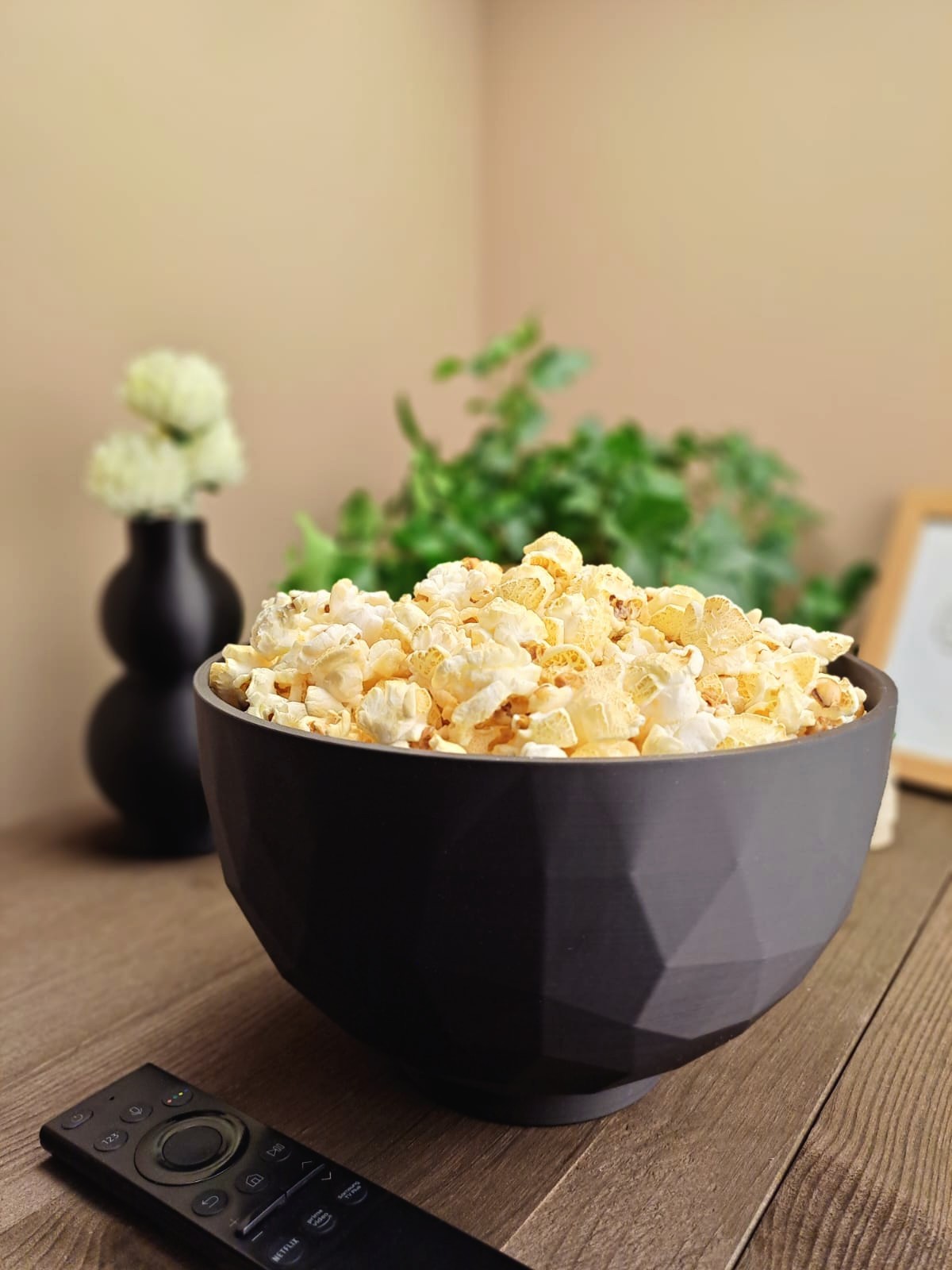 Geometric Faceted Decorative Bowl