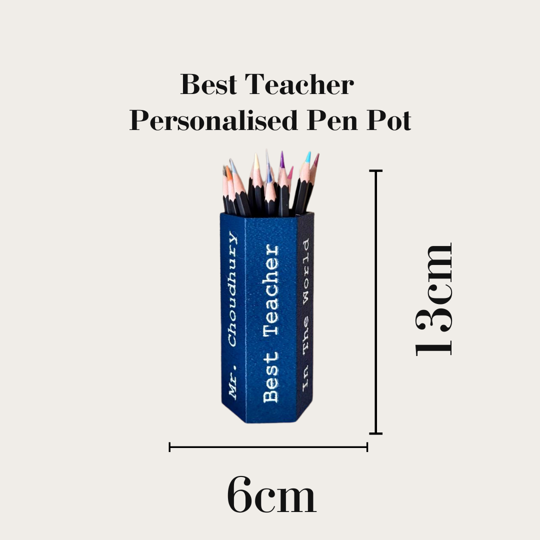 Best Teacher Personalised Pen Pot