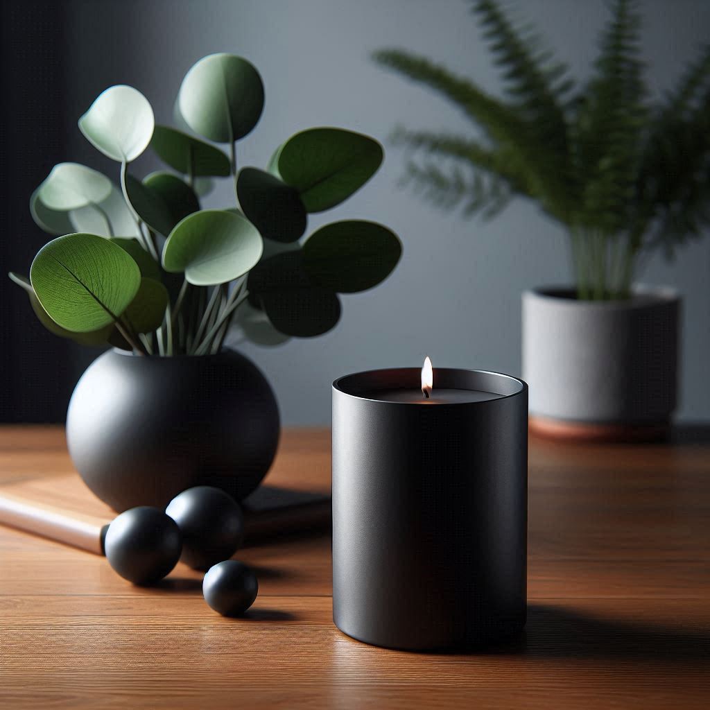 Minimalist Cylinder Candle Holder Set of 2