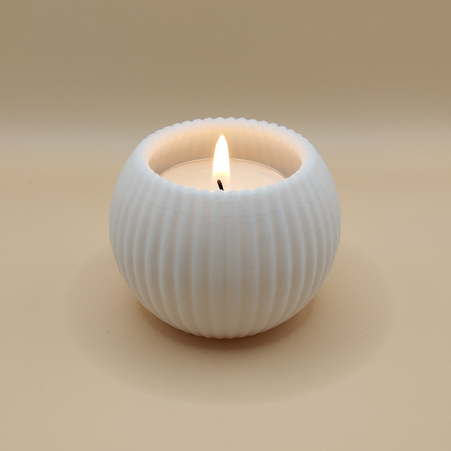 Lume Ribbed Candle Holder Set of 3