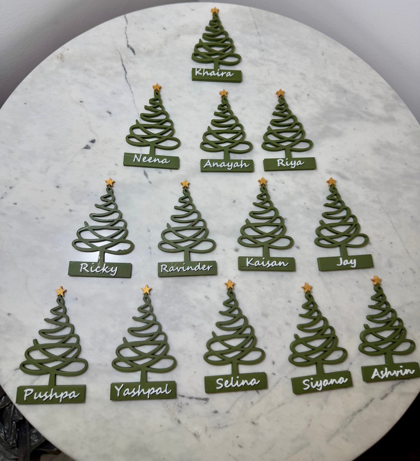 Custom Christmas Tree Place Names