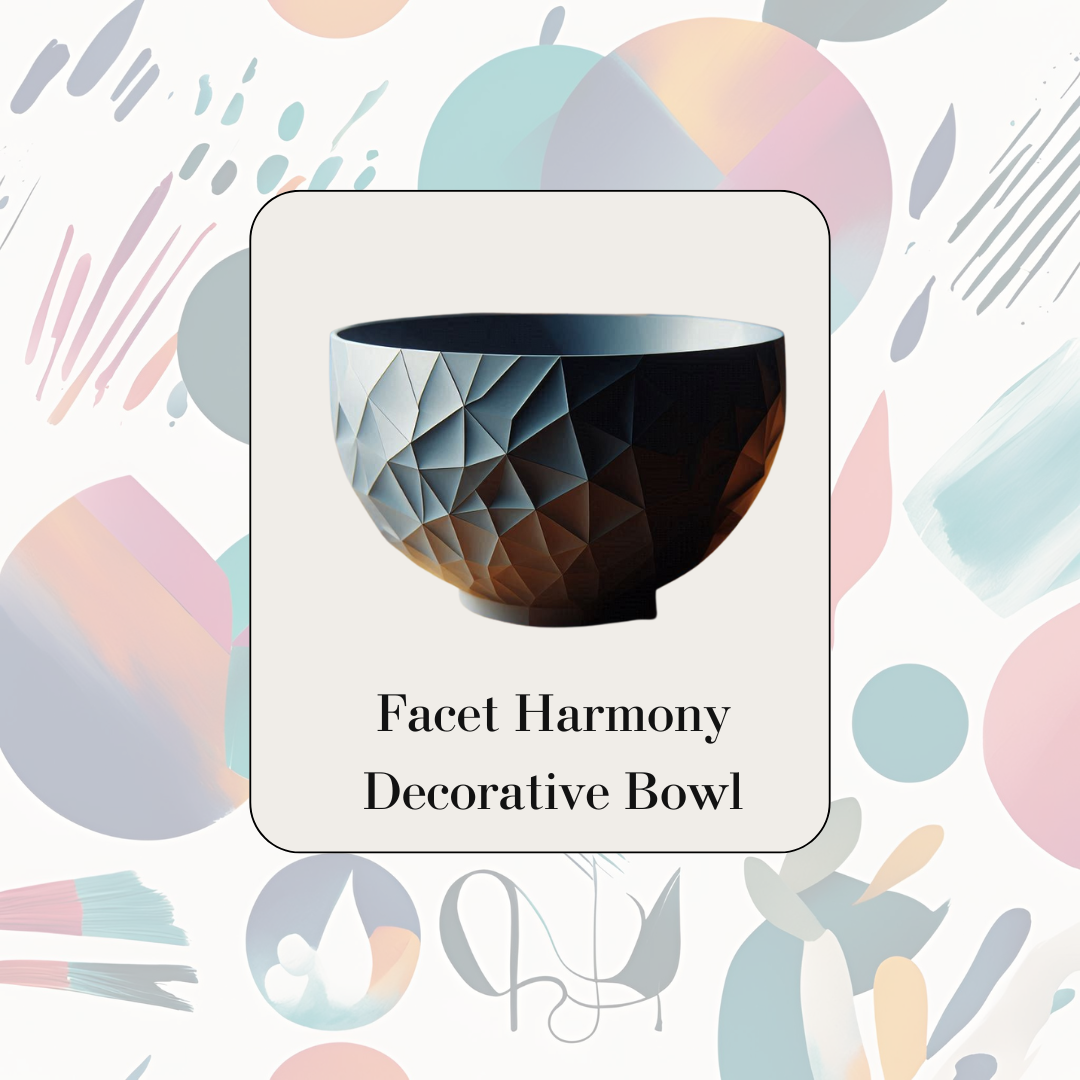 Facet Harmony Decorative Bowl