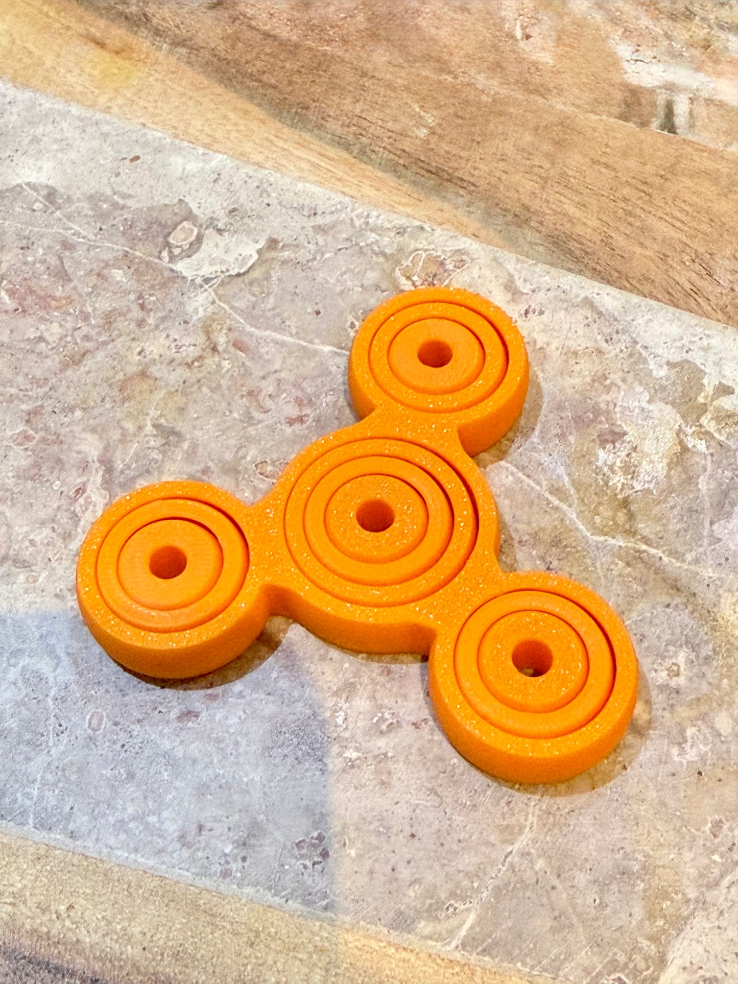 Customisable Tri-Ring Fidget Spinner
