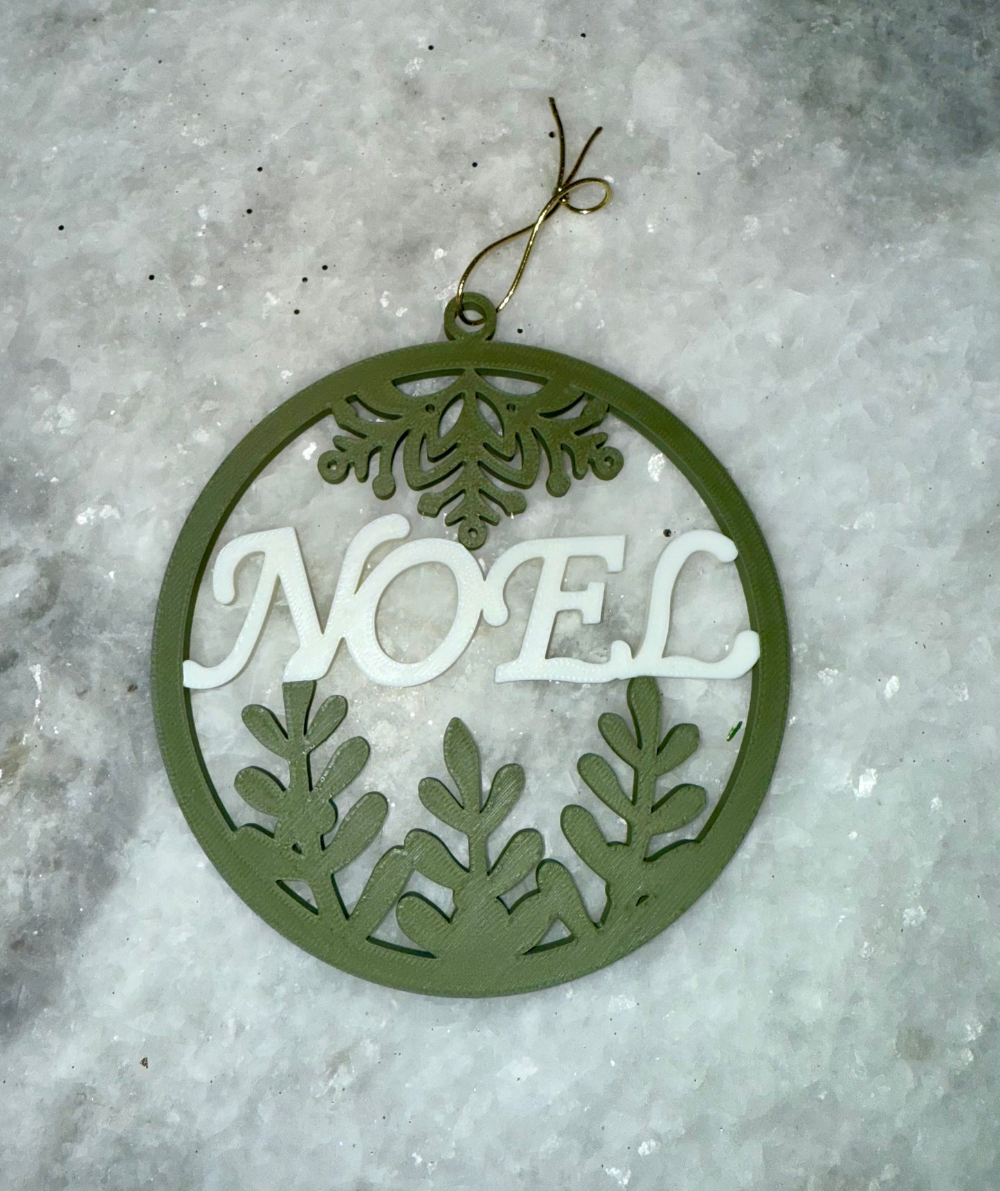 Glittering Noel Ornament