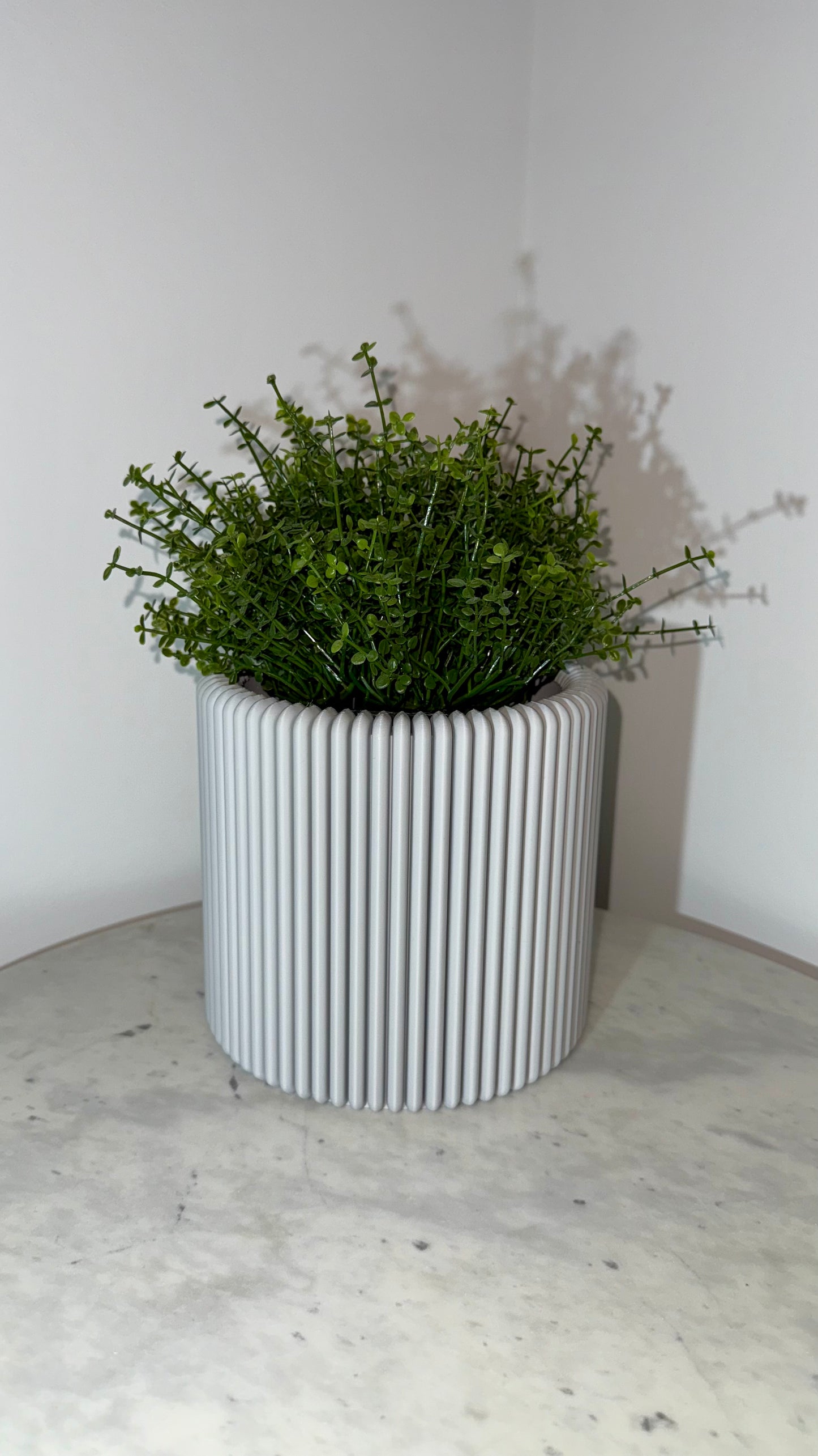 Modern Ribbed Planter