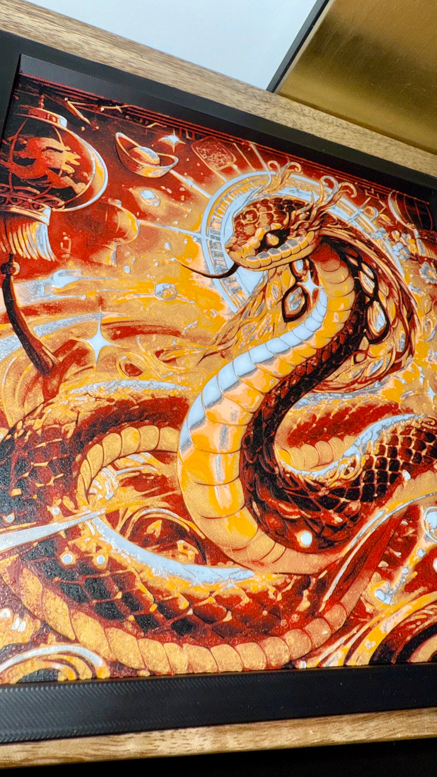 Lunar New Year Snake 3D Art