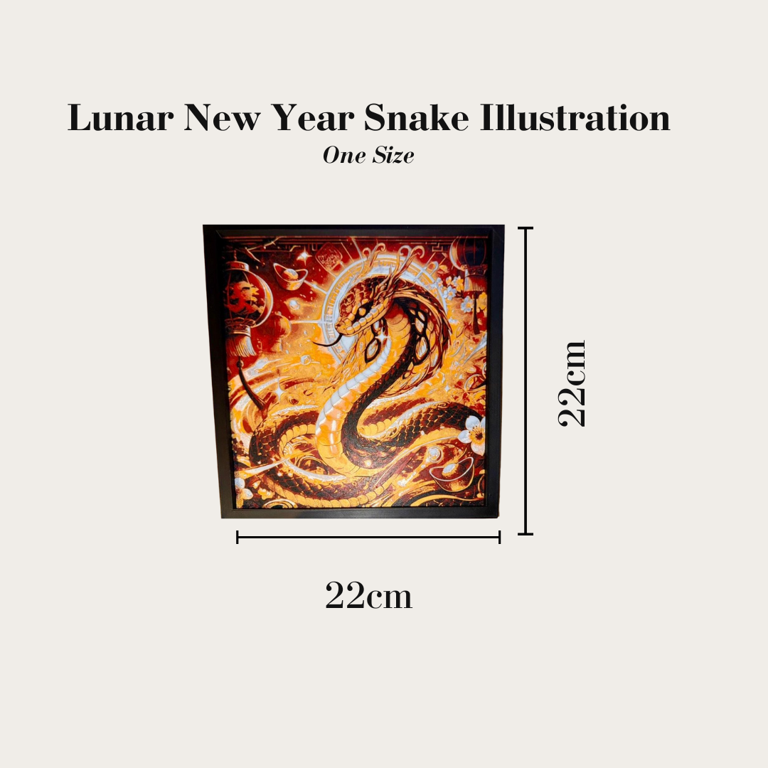 Lunar New Year Snake 3D Art