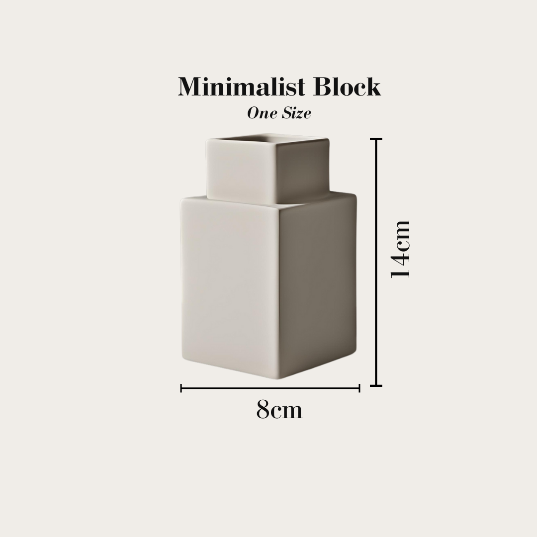 Minimalist Block Vase