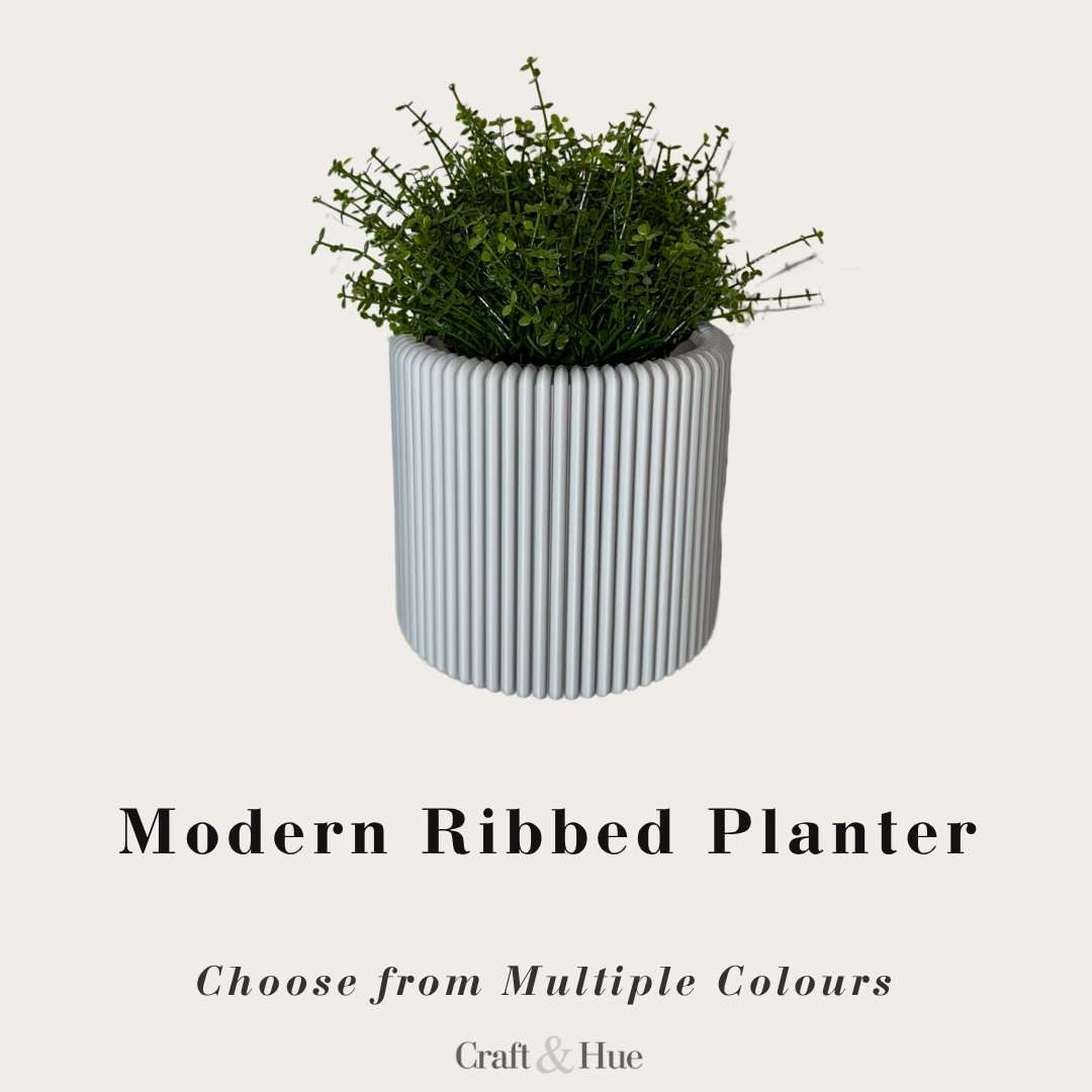 Modern Ribbed Planter