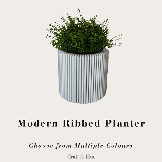 Modern Ribbed Planter