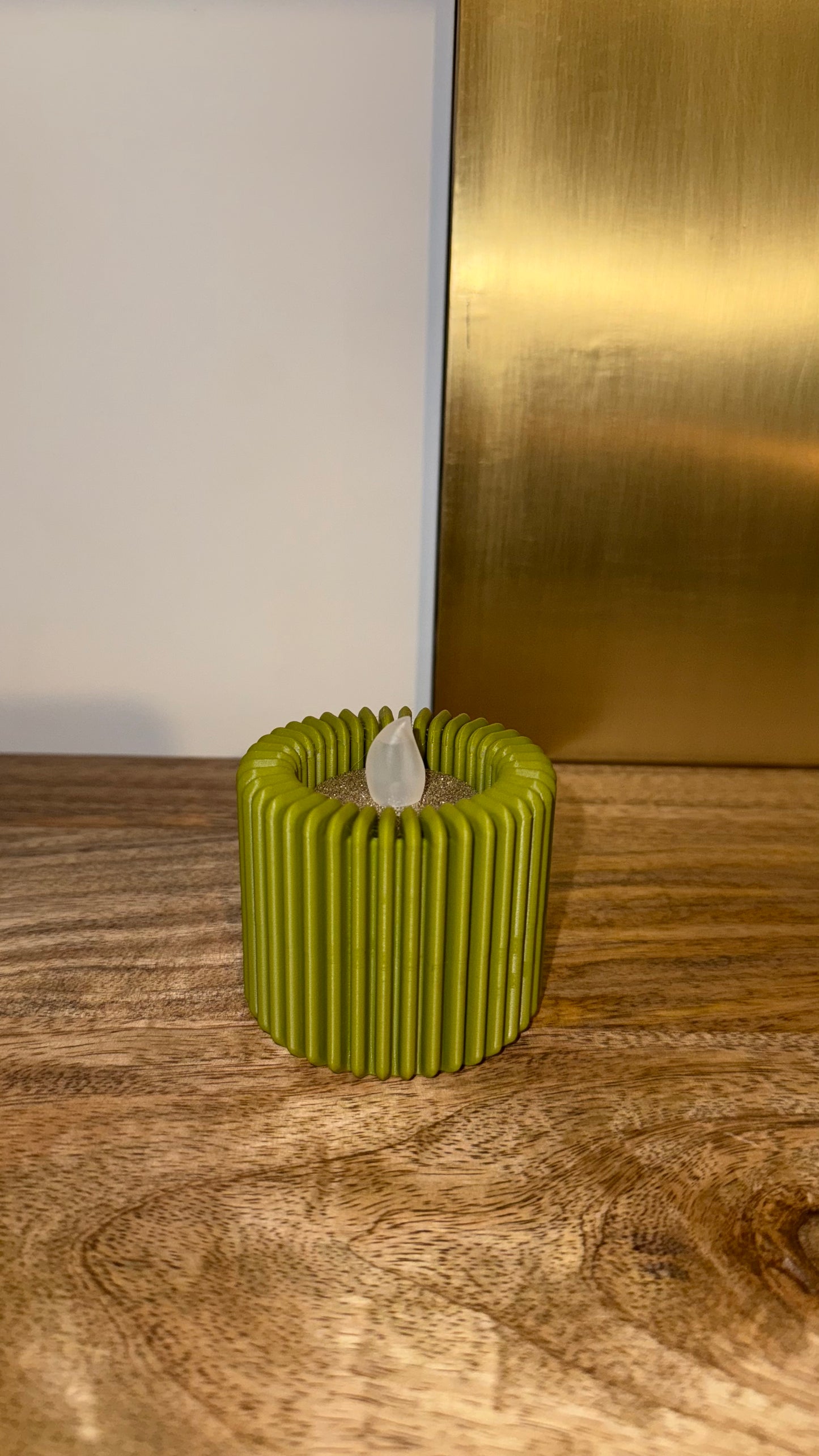 Modern Ribbed Tealight Holder