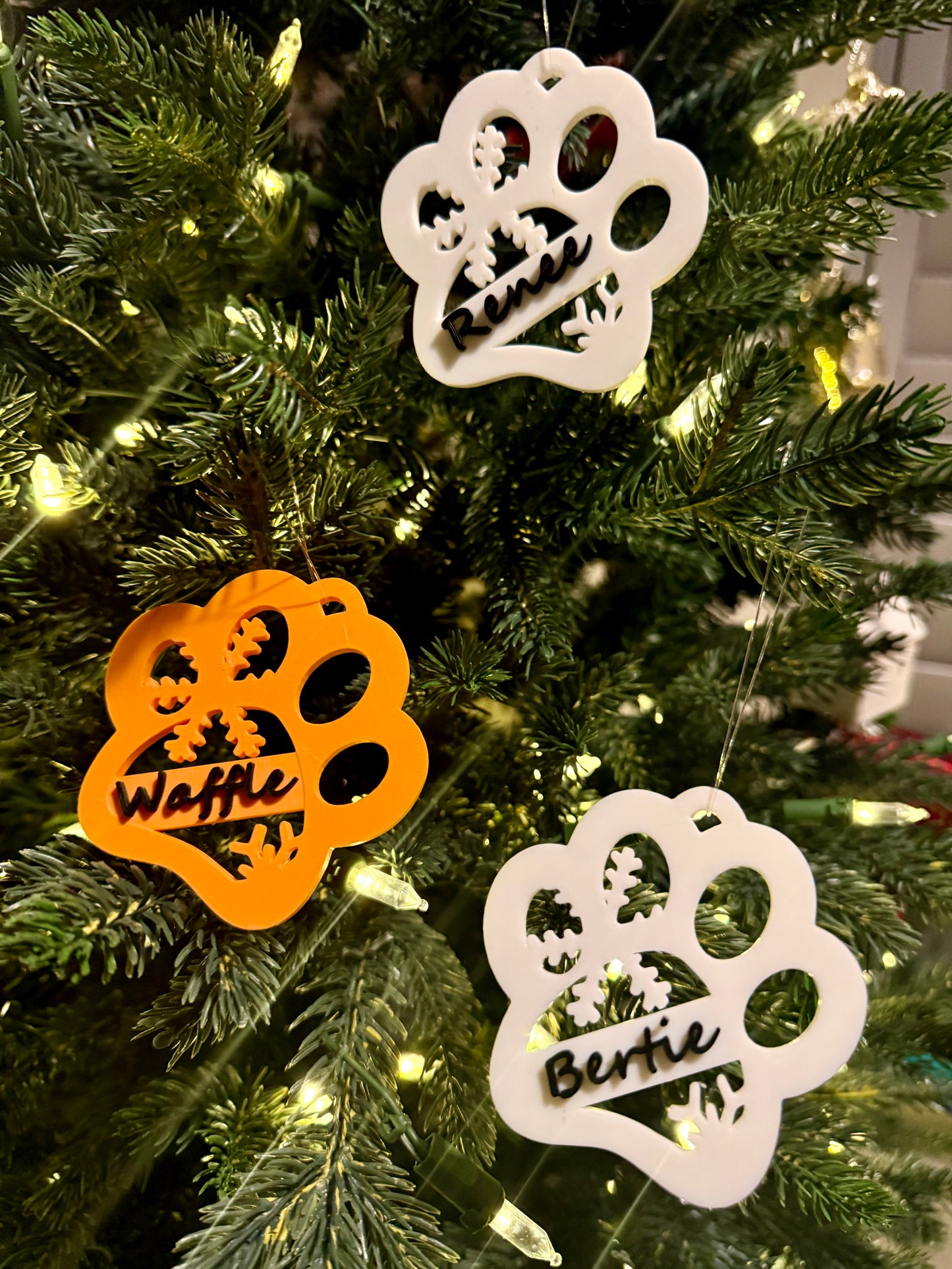 Personalised Paw Print Ornament