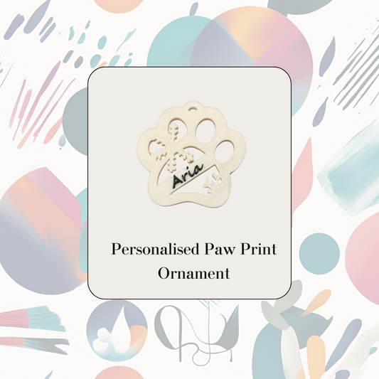 Personalised Paw Print Ornament