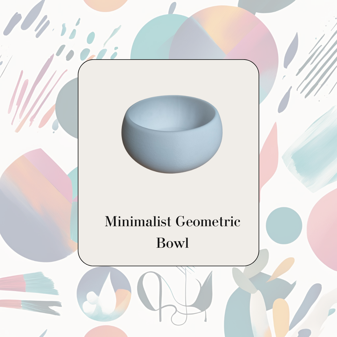 Minimalist Geometric Bowl