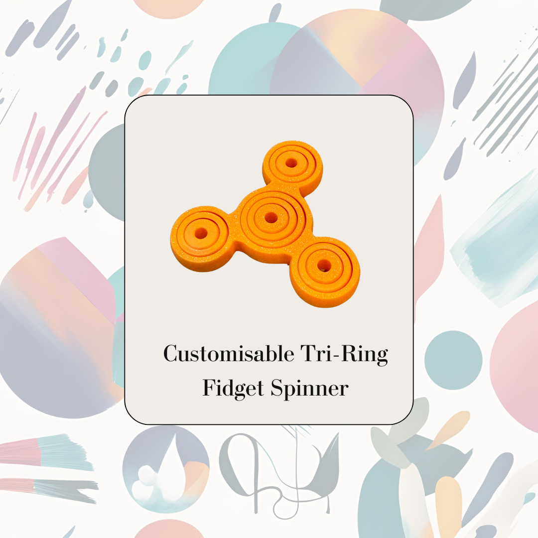Customisable Tri-Ring Fidget Spinner