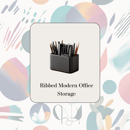 Ribbed Modern Office Storage