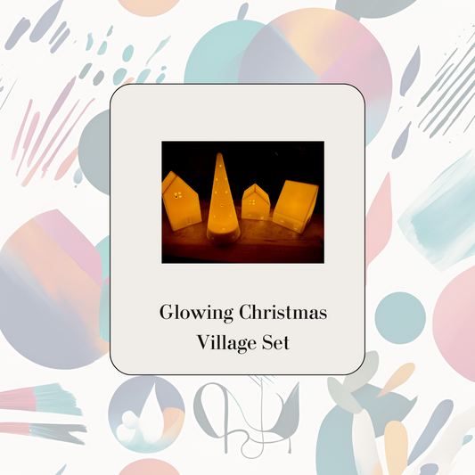 Glowing Christmas Village Set