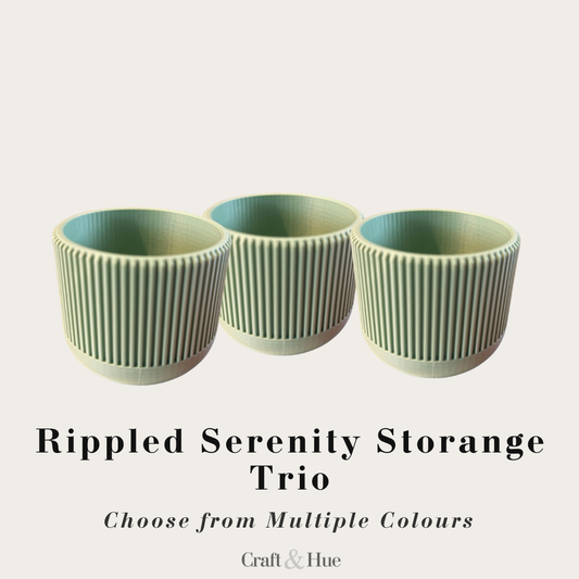 Rippled Serenity Storage Trio