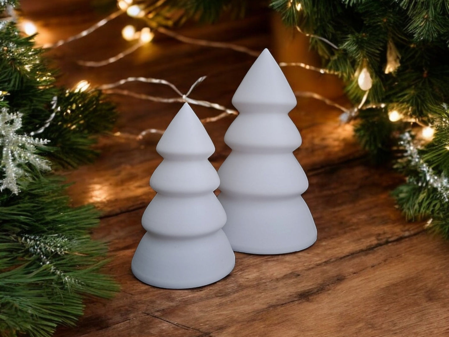 Winter Tree Luminary Duo