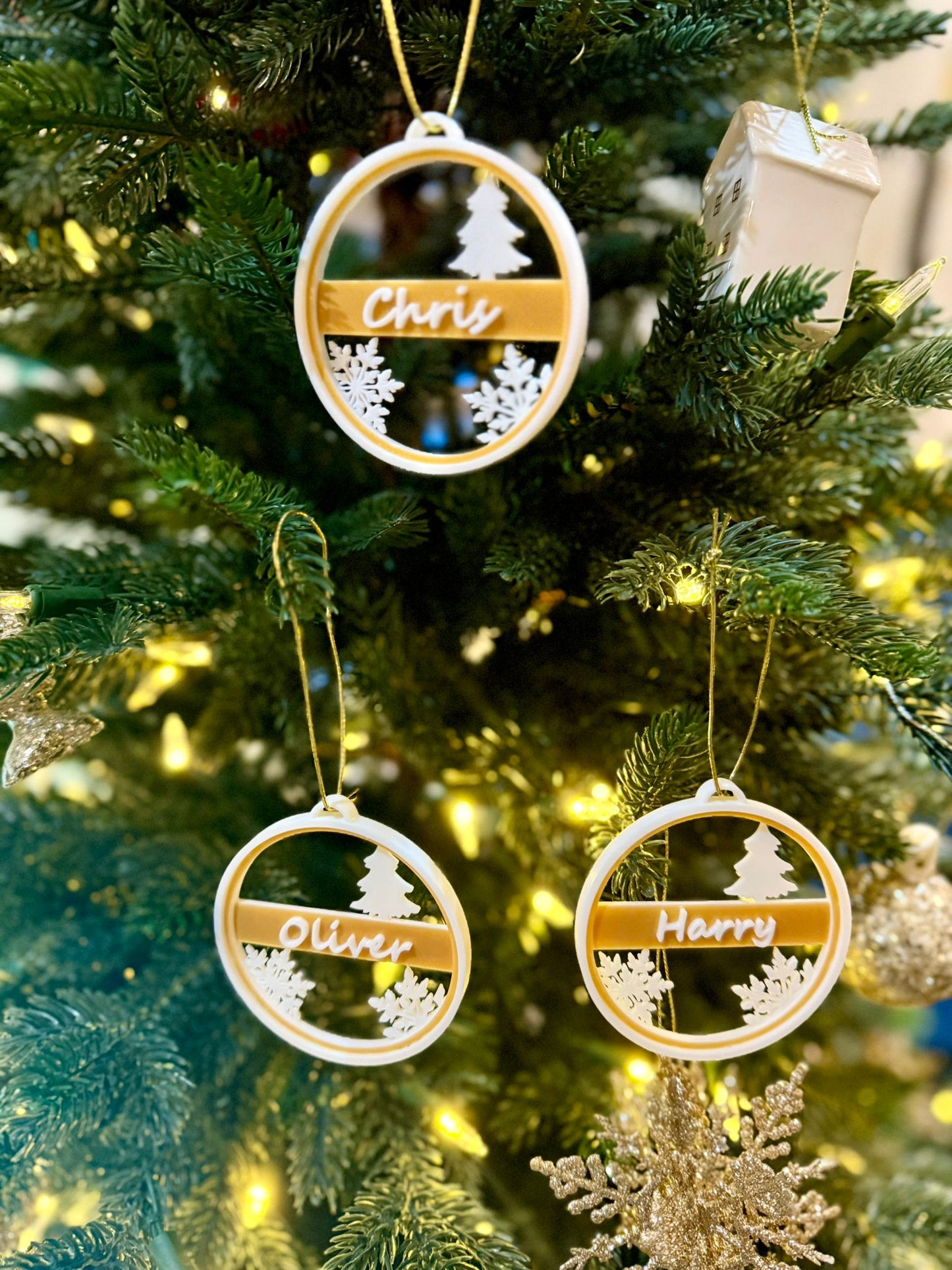 Personalised Festive Tree Decorations